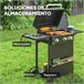 Barbecue a Gás Aço e ABS Outsunny Preto