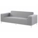 Beliani Conjunto lounge Poliéster ROVIGO Cinza Claro