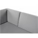Beliani Conjunto lounge CASTELLA Cinza