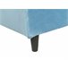 Beliani Cama Veludo FITOU 100x214 Azul Claro