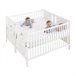 Berço de co-sleeping para gémeos Indi (2 berços) + kit gemelar Berço de co-sleeping para gémeos Indi (2 berços) + kit gemelar Branco