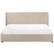Beliani Cama com armazenamento Veludo LAVAUR 203x210 Cinza Escuro