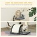 Arranhador para Gatos Aglomerado de Madeira, Pelúcia e Sisal Cinza