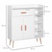 Armário Particle Board HOMCOM, casa - móveis de armazenamento 80 Branco