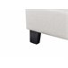 Beliani Cama com estrado Poliéster ROANNE 190x213 Cinza Claro