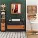 Armário auxiliar MDF, Bamboo kleankin, casa - casa de banho Multicor