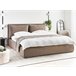 Beliani Cama baú Bouclé BAJONNA 204x235 Cinza