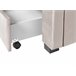 Beliani Cama com armazenamento Veludo LIEVIN 185x217 Bege