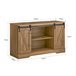Aparador com porta de correr FSB60-BR SoBuy 120 Castanho