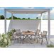 Beliani Pérgola de jardim FORNOLI 310x310 Branco
