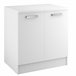 Módulo baixo UNO de 80cm 2 portas branco mate Branco