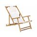 Beliani Cadeira lounge/relax ATRANI Branco/ Bege