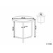 Beliani Mesa de apoio MELODY 50x50 Cinza