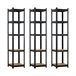 Pack 3 Prateleiras Modulares com 5 Prateleiras Ajustáveis ​​O91 Preto