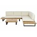 Beliani Conjunto lounge MYKONOS Branco/ Bege