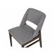 Beliani Silla de comedor BELLA Cinza Claro