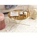 Beliani Mesa de apoio LUCEA 63x63 Dourado