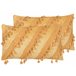Beliani Almofada decorativa AYROOR 2er Set Mostarda