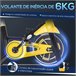 Bicicleta Estática Aço e ABS HOMCOM Preto/ amarelo