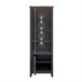 Vitrina de 2 portas com LED Duck Cinza/ Madeira