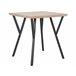 Beliani Mesa de jantar BRAVO 70x70 Castanho