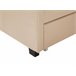 Beliani Cama com armazenamento Poliéster MONTPELLIER 187x213 Bege