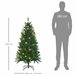 Árvore de Natal Artificial PVC, Metal HOMCOM, casa - natal Verde
