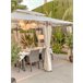 Beliani Pérgola de Jardim COLOS 400x300 Bege