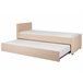 Beliani Cama com estrado Bouclé MARMANDE 86x214 Bege