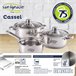 Bateria de cozinha de 5pc + bateria de cozinha Multicor