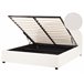 Beliani Cama com armazenamento Bouclé VAUCLUSE 174x214 Bege