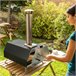 Forno de Pellets para Pizza com Acessórios Preto