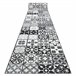 Alcatifa do corredor com reforçado de borracha AZULEJO PATCHWORK 100x900 Cinza