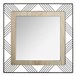 WELL HOME - Espelho de metal e madeira Preto