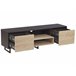 Beliani Mesa de TV MADERA 140 Castanho