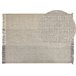 Beliani De tejido plano TEKELER 140x200 Cinza Claro