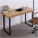  Mesa de estudo natural 120x54 Preto