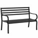 Banco de Jardim Metal Outsunny Preto