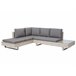 Beliani Conjunto lounge LANCIANO Cinza