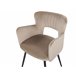 Beliani Silla de comedor SANILAC Azul Claro