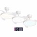 Ventoinha de teto JULIA S retrátil LED com motor DC Branco