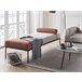 Beliani Chaise longue Linho sintético MALMOS Bege
