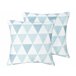 Beliani Almofada de jardim TRIFOS 40x40 Azul Claro