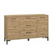 Aparador de 2 portas com 3 gavetas 138 cm Madeira Liora Madeira