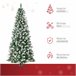 Árvore de Natal PVC, Aço HOMCOM, casa - natal Verde
