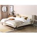 Beliani Cama Terciopelo ARETTE 204x206 Bege