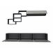 Compacto de TV 210cm FREE cor cinza Cinza