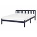 Beliani Cama Pinho FLORAC 147x208 Azul Marino