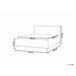 Beliani Cama com estrado Bouclé VALOGNES 192x220 Branco