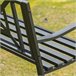 Banco de Jardim Aço Outsunny 128x62 Preto